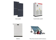 Hybride 3 het Systeem 15KW 30KW Paneles Solares Kit With Storage Battery van de Fase Zonne-energie
