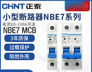 Chint NBE7, de Miniatuurstroomonderbreker 6~63A, 80~125A, 1P, 2P, 3P, 4P van NB7 voor Kringsbescherming AC220, 230V, 240V-Gebruik