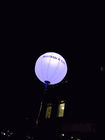 96W RGB LEIDENE Opblaasbare Verlichtingsdecoratie met 63 Voet-Ballon van de Diameter de Witte Polyzijde