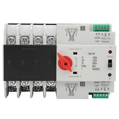 Dual Power Automatic Transfer Switch High Sensitive Response Circuit Breaker Overstap 220V (100/4P)