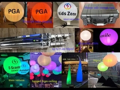 1.6m/5.2ft LED Witte of RGBW 400W Event Ballon Light