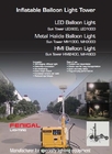 1000w de Ballonlicht van de driepootmaan met Vervoerbaar Mobiel Verlichtingsvoertuig