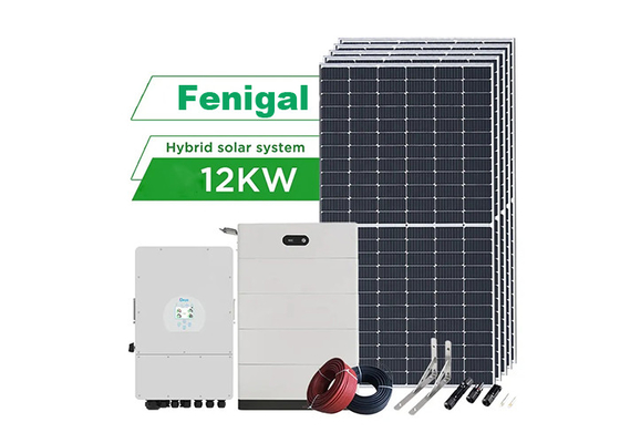 12KW zonnepaneelsysteem Één de Omschakelaar Hybride 48V van Eindeoplossingen voor Huis