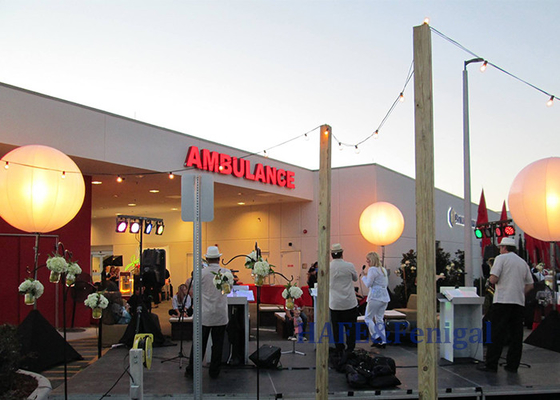 Commercieel opblaasbaar ballonlicht 3m Custom PVC Air Ball Met LED-licht 800W