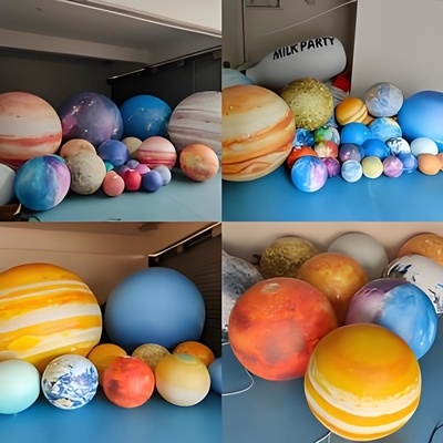 Zakenfeestjes Opblaasbare planeet Nieuwe creatieve interactieve ervaring beperkte tijd korting