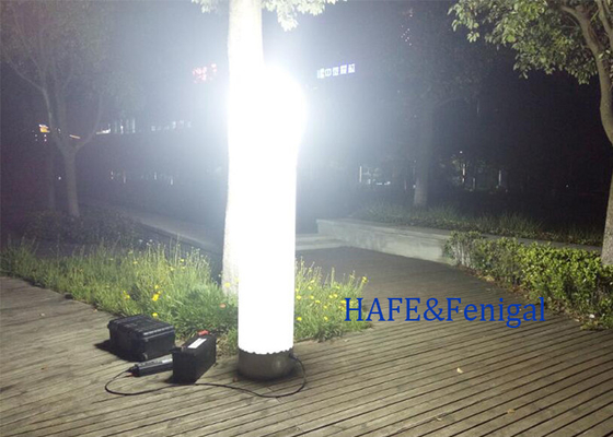 Draagbare op batterij aangedreven opblaasbare lichttoren 3M 575W Voor nachtverlichting Aanpasbare grootte