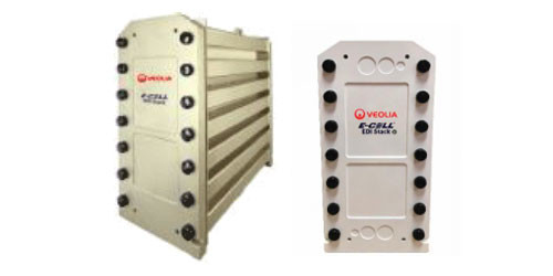 Veolia EDI E-Cell Stack MK-3: Tot 97% herstel met ≥ 16 MOhm-cm weerstand en nominale doorstroming 3,4 M3/h