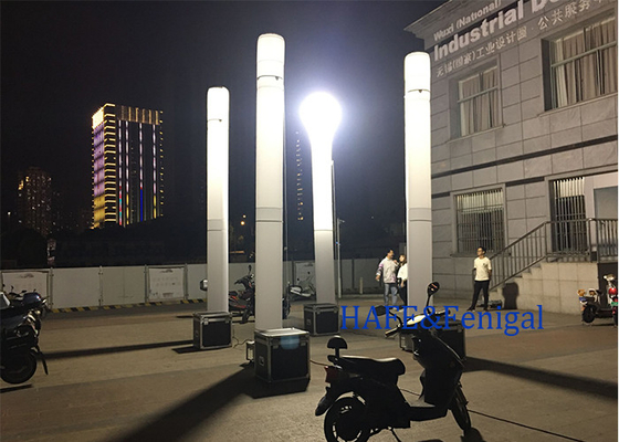 Nacht buiten Draagbare opblaasbare verlichting toren Noodsysteem 1200W 60HZ