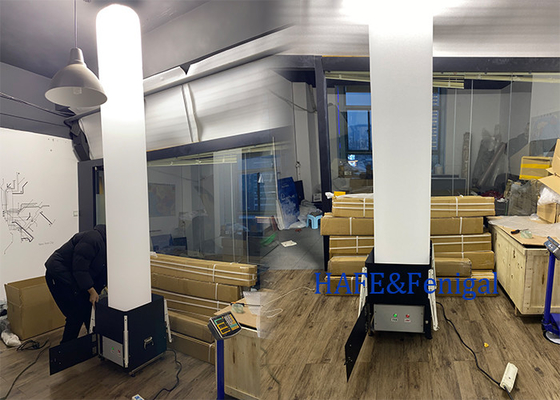 Buitenacht draagbare opblaasbare verlichtingstoren Noodsysteem HMI 1200W