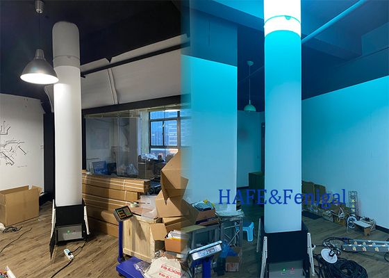 Buitenacht draagbare opblaasbare verlichtingstoren Noodsysteem HMI 1200W
