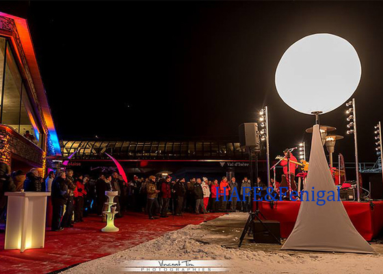 Buitenopblaasbare draagbare paal stand licht ballon LED 400W reclame driepoot