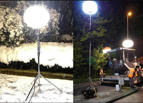 360 graden ZON 480W LED Ballon Light Voor nacht Constructie Glare Free Work Zone Lighting