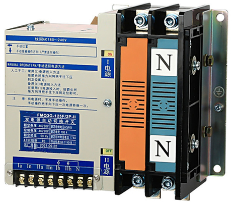 220V Controlemechanisme van de de Overdrachtschakelaar ICD LCD van 100 ATS van de Ampère het Dubbele Macht Automatische