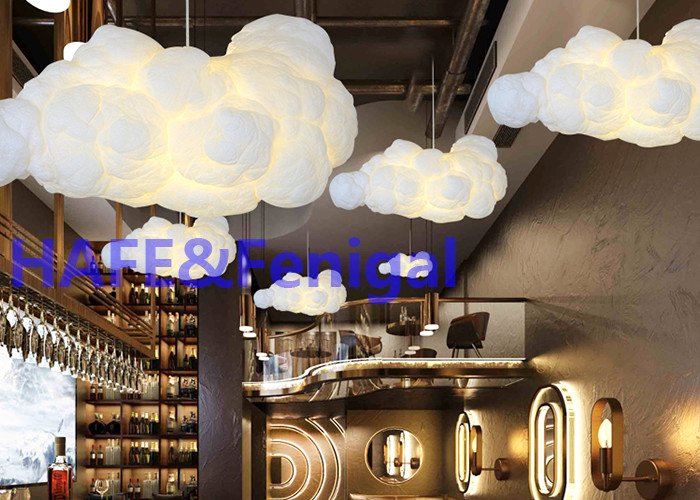 Van de de Maanballon van de droomwolk Opblaasbare van het de Lamprestaurant Lichte de Tentoonstellingsdecoratie 220V