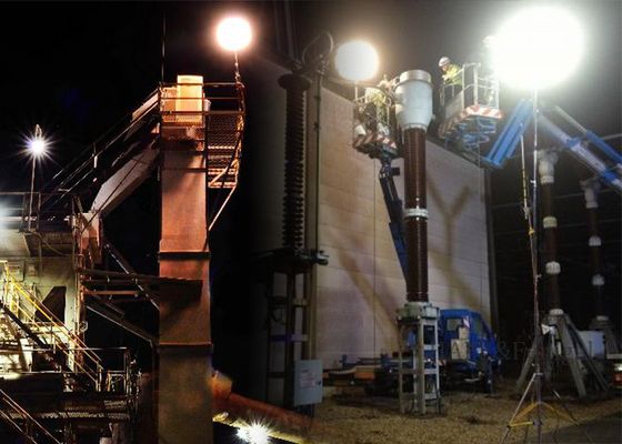 600W LED Veiligheidsballonlichtmast – Verblindingvrije verlichting voor wegenbouwreparaties