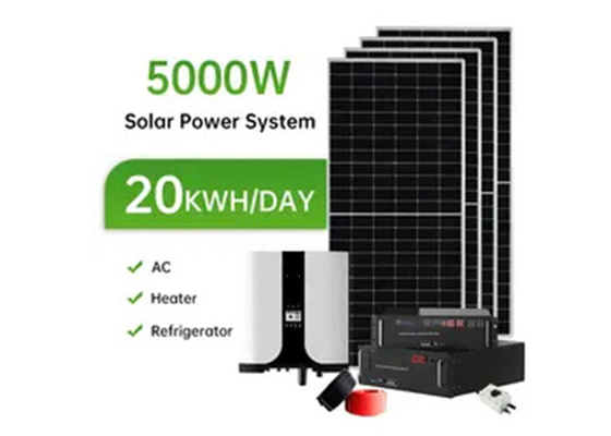 Home Zonne-energiesysteem 8KW 5KW 3KW Zonne-kits 20KW 10KW Off Grid Zonne-energiesysteem