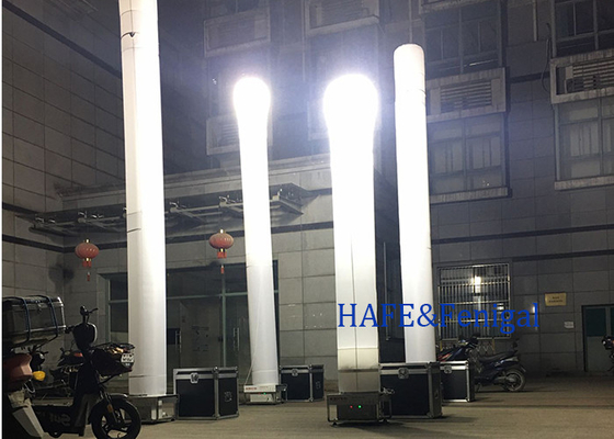 Draagbare opblaasbare vuurtoren noodadvertentie Hmi 1000W 1-3M Ondersteuning Aanpassing