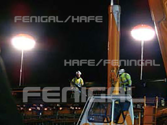 De ballon LED400w van de driepootverlichting voor veiligheidsverlichting bij bouwwerf